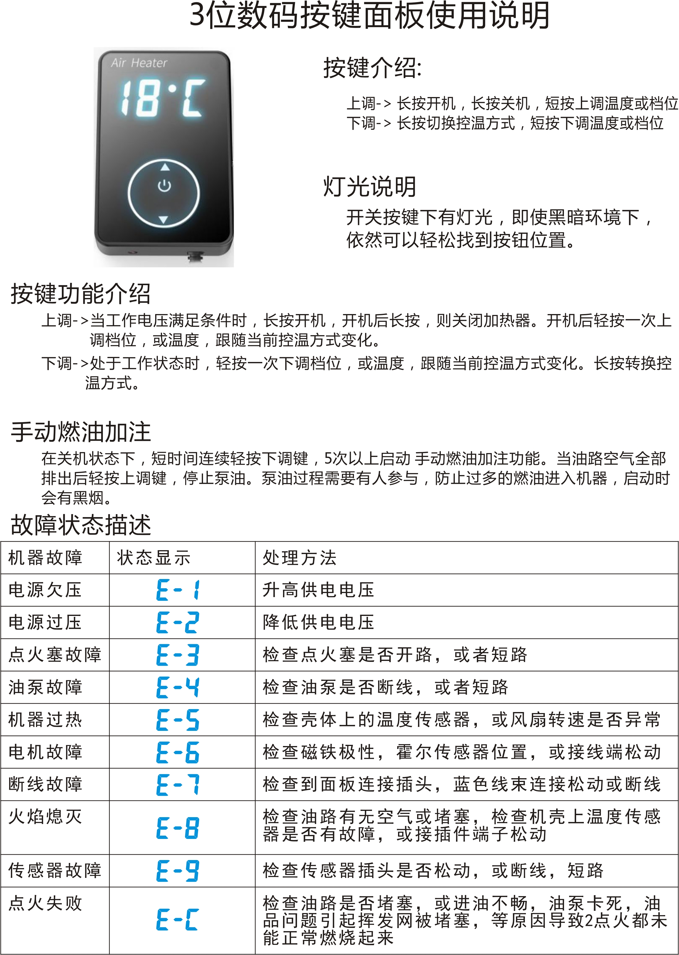 驻车加热器使用说明airy01